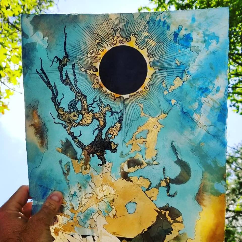 Drawing in progress… Sudden Darkness & Juniper