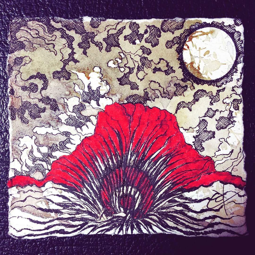 Mixed media work by Cody Chamberlain.