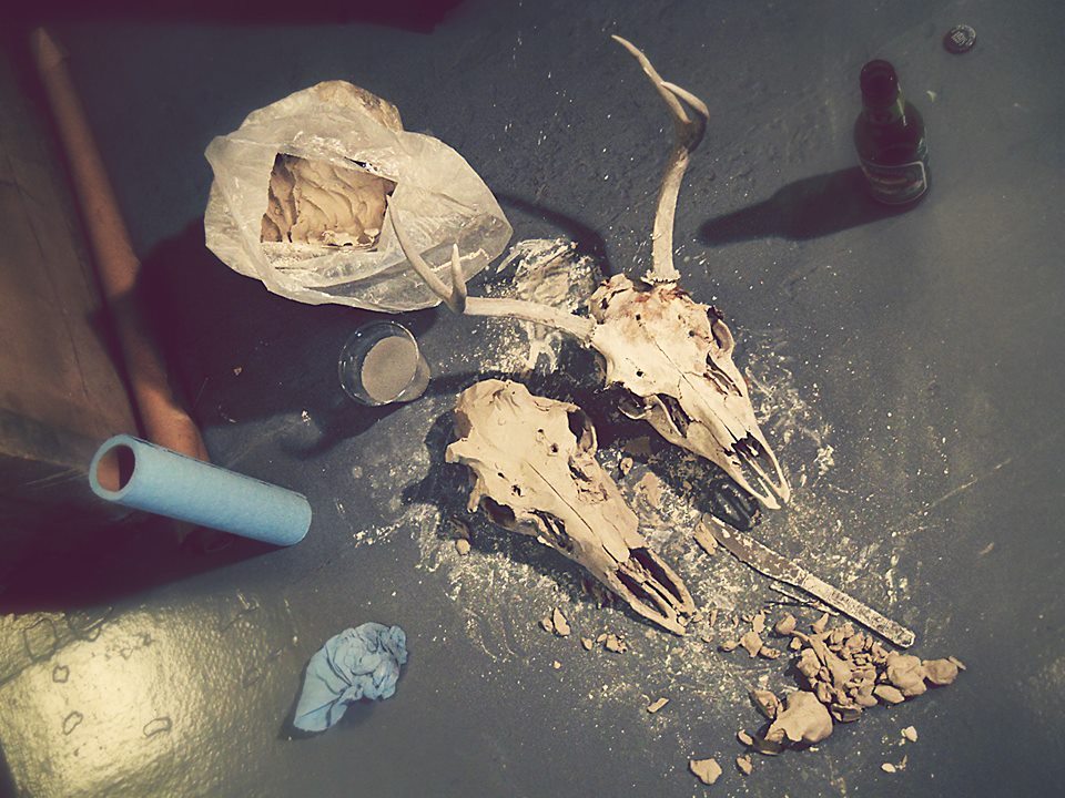 Mule Deer Skulls, Sculpture