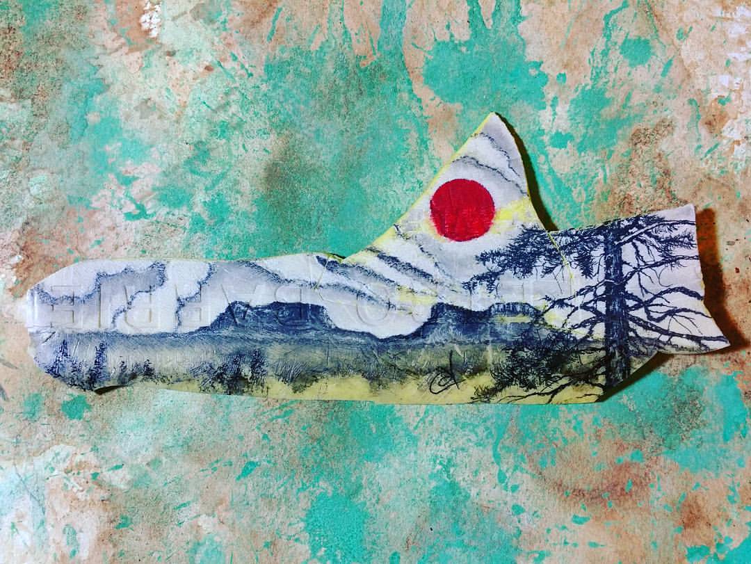 Mixed media work by Cody Chamberlain.