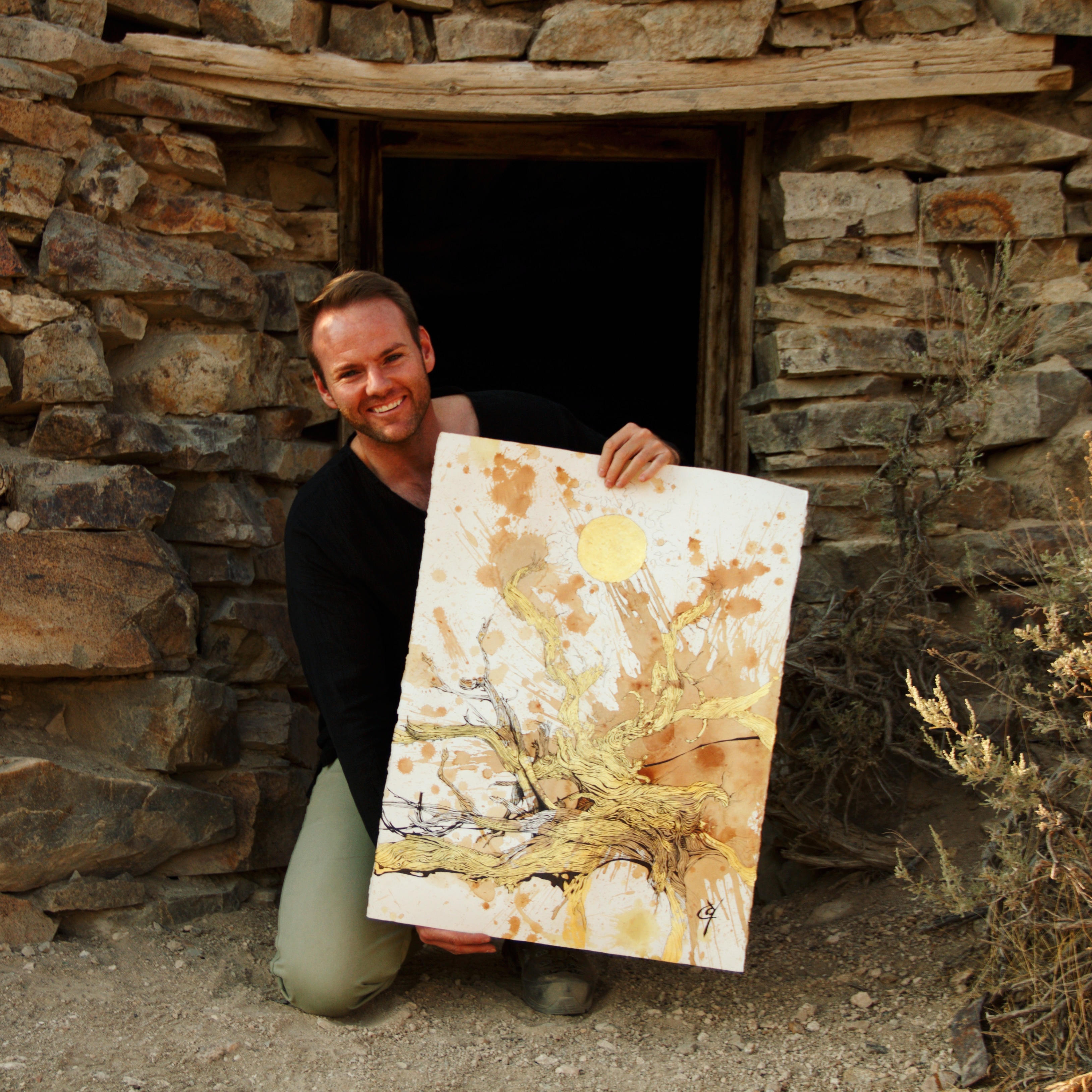 Mixed media work by Cody Chamberlain.